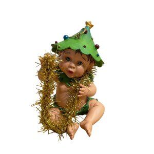Bradford Exchange Christmas Ornament Garland Baby Its Not Easy Being Cute 2009